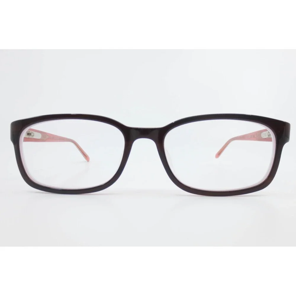 Jill Stuart Eyeglasses JS471-TCUF Brown Pink Rectangular Frames 52-17-135